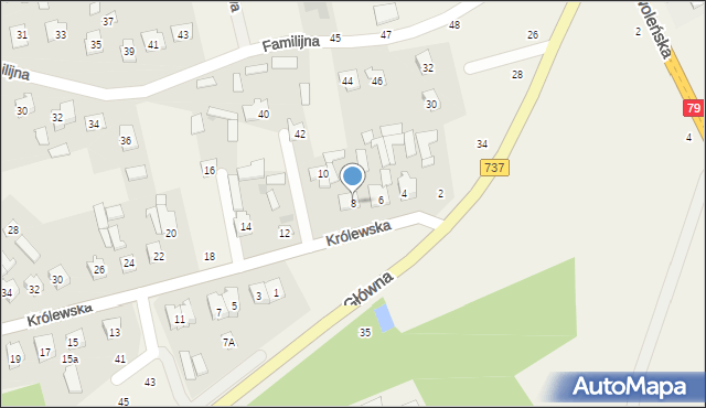 Aleksandrówka, Królewska, 8, mapa Aleksandrówka