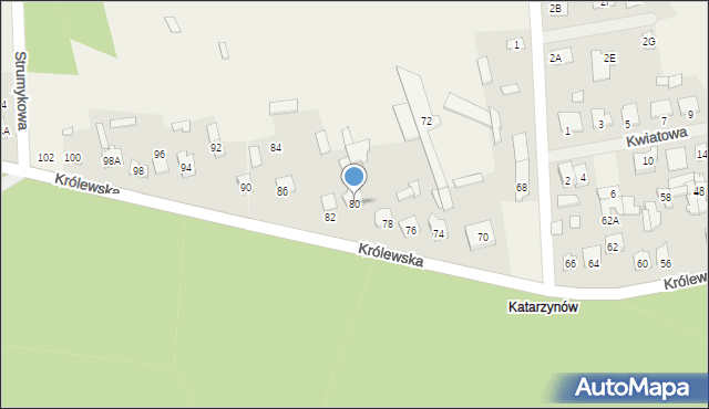Aleksandrówka, Królewska, 80, mapa Aleksandrówka