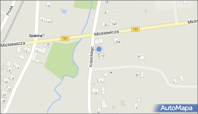 Alwernia, Krasickiego Ignacego, bp., 1, mapa Alwernia