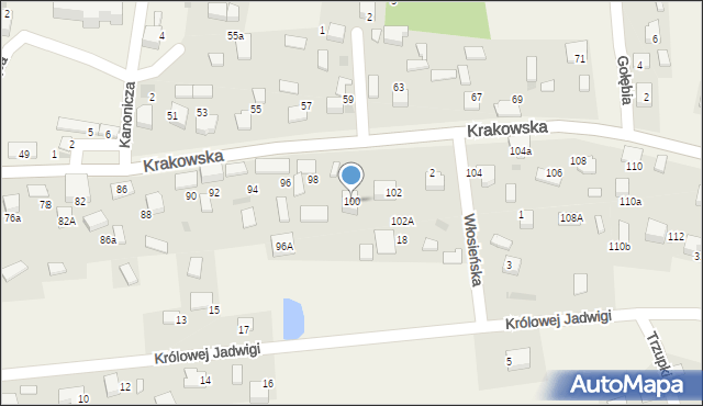 Babice, Krakowska, 100, mapa Babice