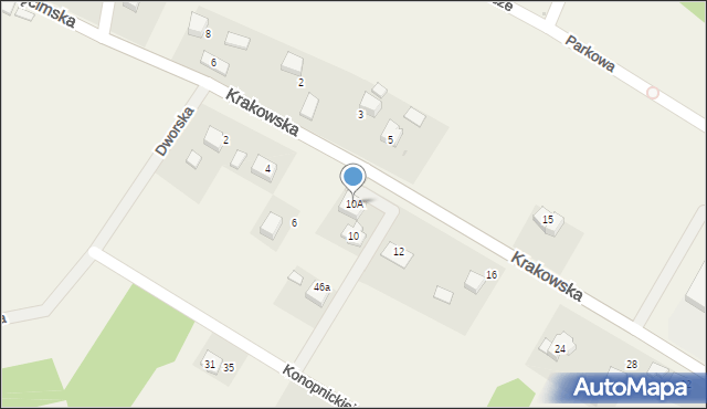 Babice, Krakowska, 10A, mapa Babice