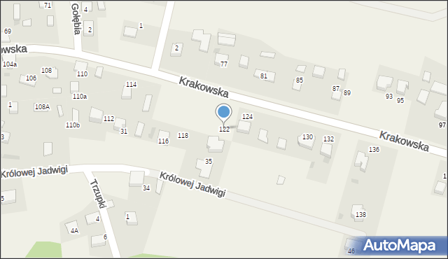 Babice, Krakowska, 122, mapa Babice