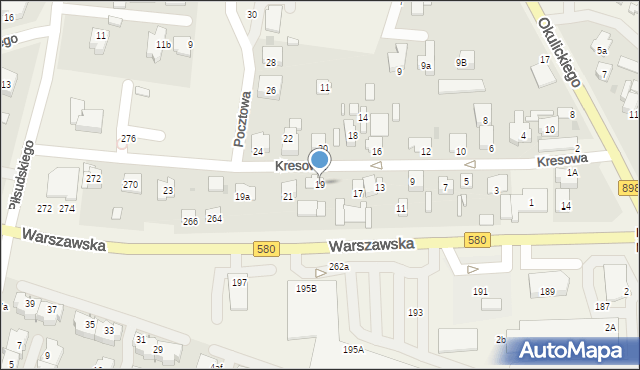 Babice Nowe, Kresowa, 19, mapa Babice Nowe