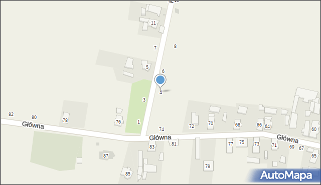 Bąkowice, Krótka, 4, mapa Bąkowice