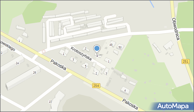 Barcin, Krotoszyńska, 4, mapa Barcin