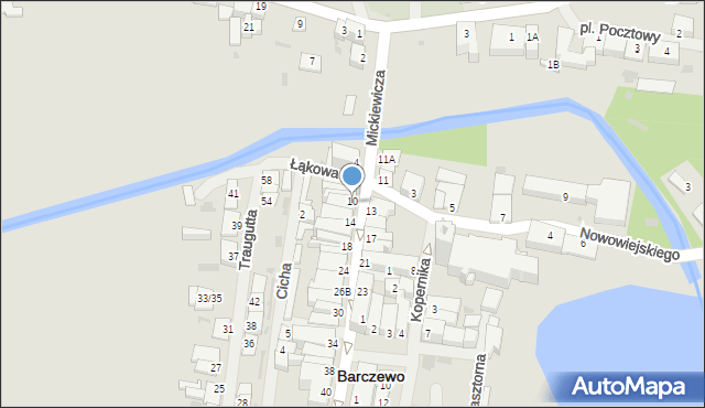 Barczewo, Krótka, 19, mapa Barczewo