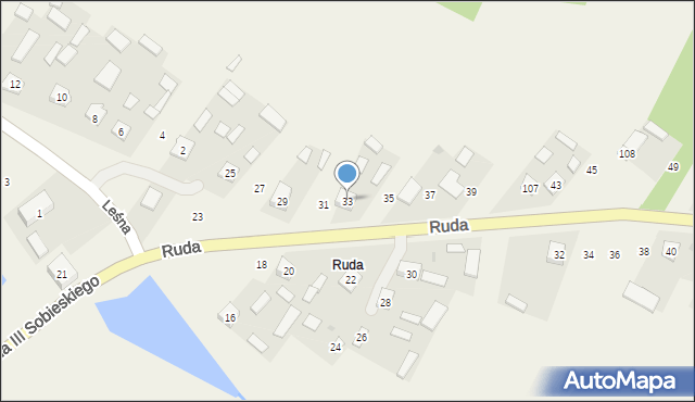 Basznia Dolna, Króla Jana III Sobieskiego, 100a, mapa Basznia Dolna