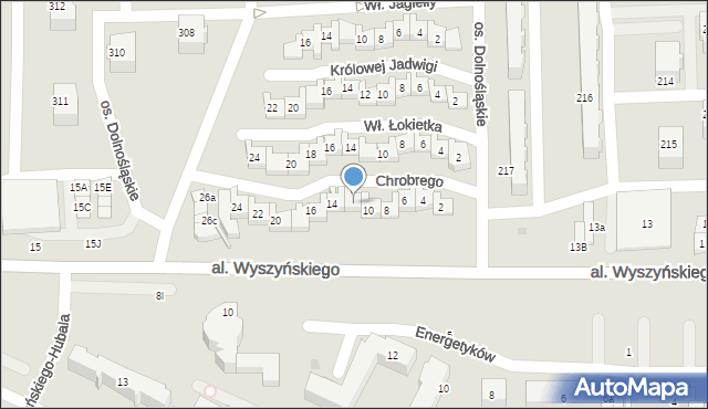 Bełchatów, Króla Bolesława Chrobrego, 12, mapa Bełchatów