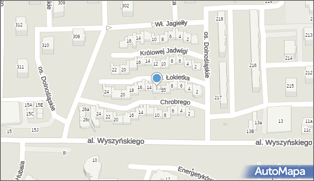 Bełchatów, Króla Władysława Łokietka, 12, mapa Bełchatów