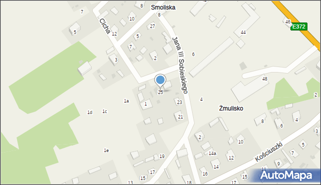 Bełżec, Króla Jana III Sobieskiego, 25, mapa Bełżec