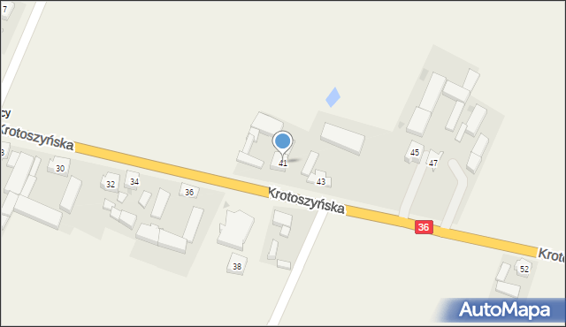 Biadki, Krotoszyńska, 41, mapa Biadki