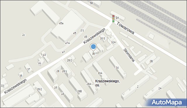 Białystok, Kraszewskiego Józefa Ignacego, 30, mapa Białegostoku