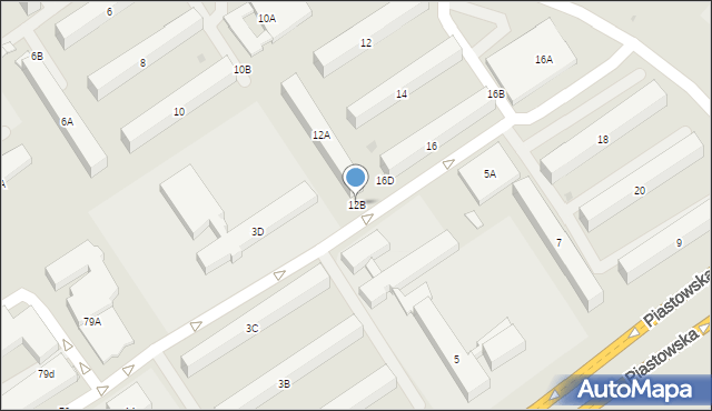 Białystok, Króla Bolesława Chrobrego, 12B, mapa Białegostoku