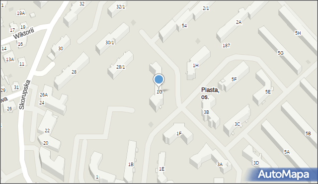 Białystok, Króla Bolesława Chrobrego, 1G, mapa Białegostoku