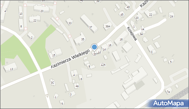 Biecz, Króla Kazimierza Wielkiego, 10, mapa Biecz