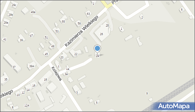 Biecz, Króla Kazimierza Wielkiego, 24, mapa Biecz