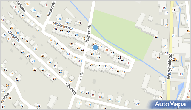 Bielawa, Krasińskiego Zygmunta, 38, mapa Bielawa