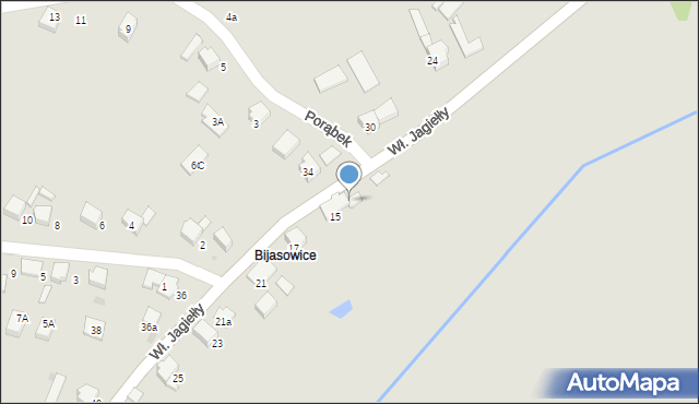 Bieruń, Króla Władysława Jagiełły, 15a, mapa Bieruń