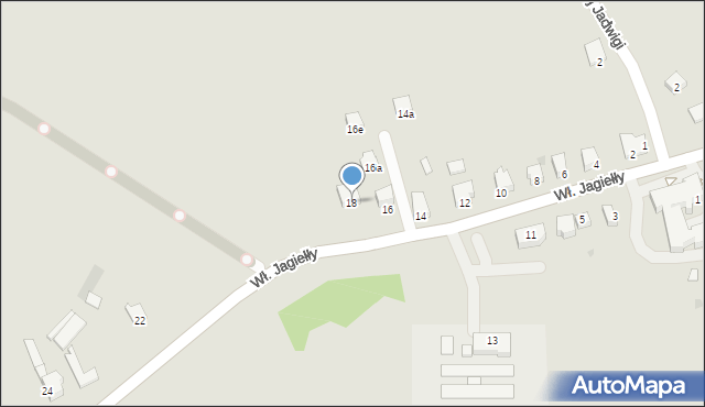 Bieruń, Króla Władysława Jagiełły, 18, mapa Bieruń