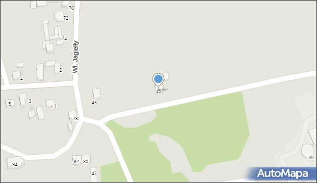 Bieruń, Króla Władysława Jagiełły, 45, mapa Bieruń