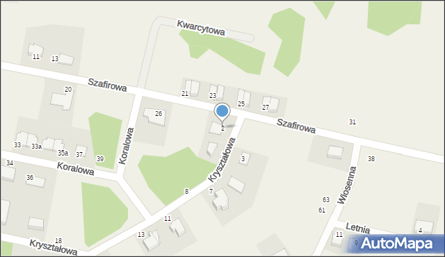 Bilcza, Kryształowa, 2, mapa Bilcza