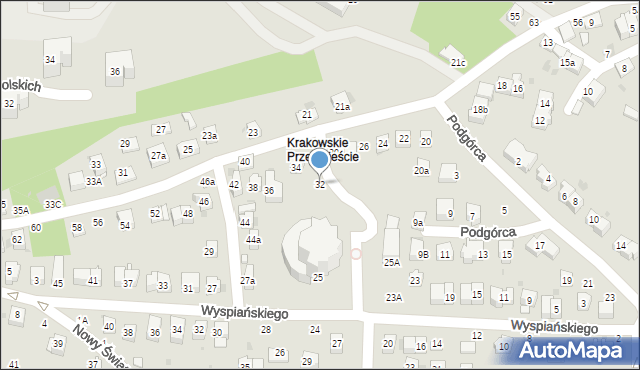 Bochnia, Krakowskie Przedmieście, 32, mapa Bochni