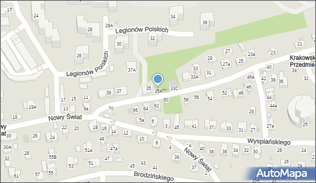 Bochnia, Krakowskie Przedmieście, 35A, mapa Bochni