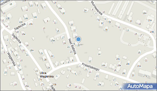 Bochnia, Krasińskiego Zygmunta, 10, mapa Bochni