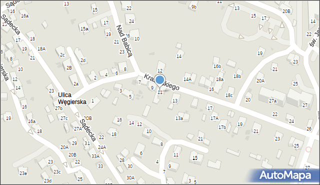 Bochnia, Krasińskiego Zygmunta, 11, mapa Bochni