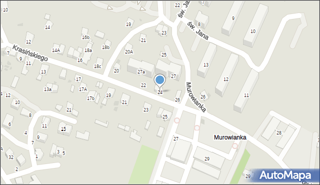 Bochnia, Krasińskiego Zygmunta, 24, mapa Bochni