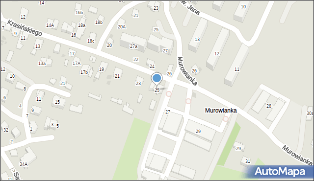 Bochnia, Krasińskiego Zygmunta, 25, mapa Bochni