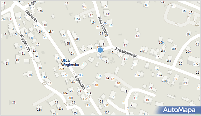 Bochnia, Krasińskiego Zygmunta, 3, mapa Bochni