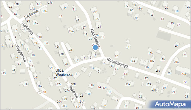 Bochnia, Krasińskiego Zygmunta, 8, mapa Bochni