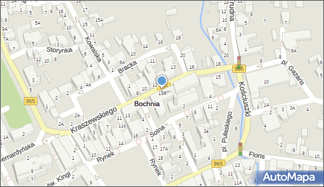 Bochnia, Kraszewskiego Józefa Ignacego, 13A, mapa Bochni