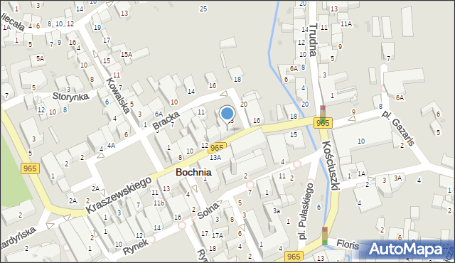 Bochnia, Kraszewskiego Józefa Ignacego, 14, mapa Bochni