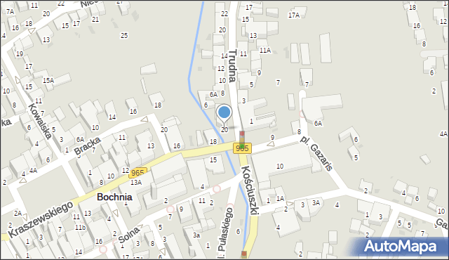 Bochnia, Kraszewskiego Józefa Ignacego, 20, mapa Bochni