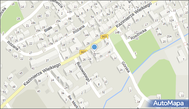 Bochnia, Króla Kazimierza Wielkiego, 22, mapa Bochni