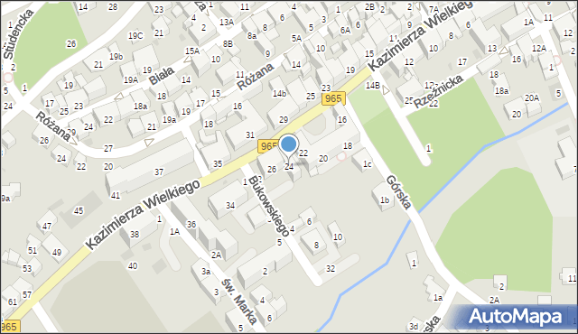 Bochnia, Króla Kazimierza Wielkiego, 24, mapa Bochni