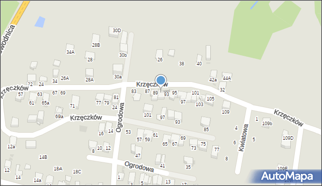 Bochnia, Krzęczków, 91, mapa Bochni