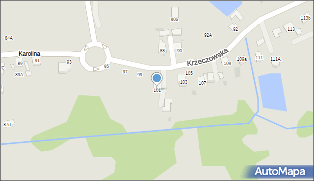 Bochnia, Krzeczowska, 101, mapa Bochni