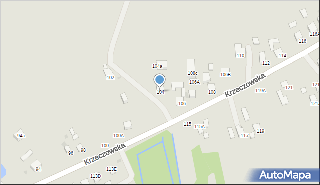 Bochnia, Krzeczowska, 104, mapa Bochni