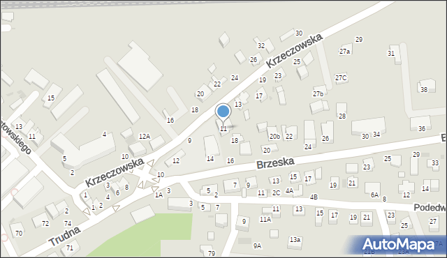 Bochnia, Krzeczowska, 11, mapa Bochni