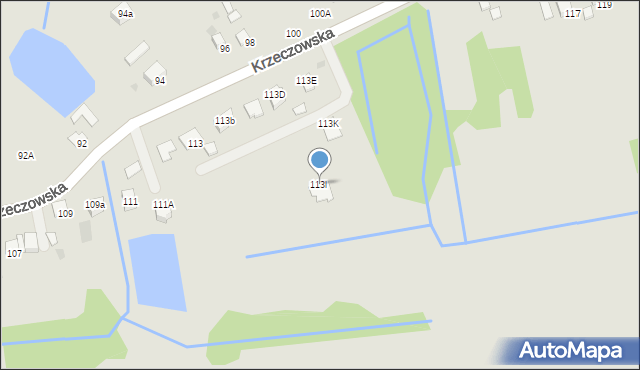 Bochnia, Krzeczowska, 113l, mapa Bochni