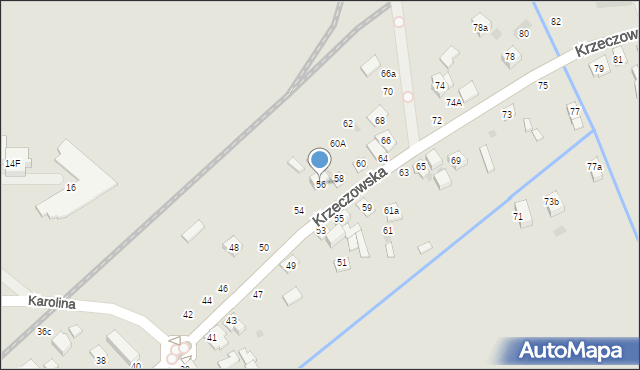 Bochnia, Krzeczowska, 56, mapa Bochni