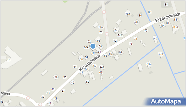 Bochnia, Krzeczowska, 60, mapa Bochni