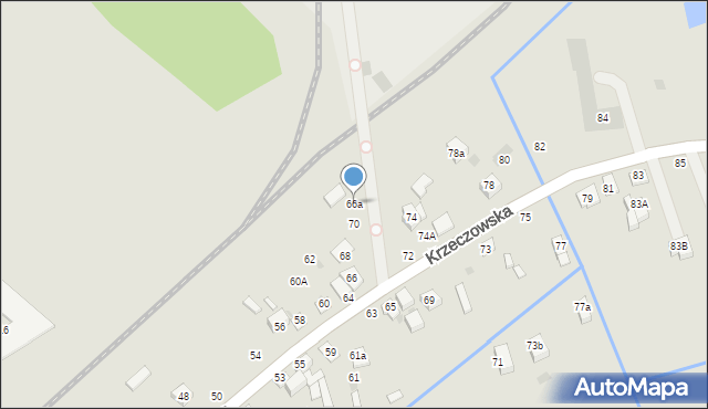 Bochnia, Krzeczowska, 66a, mapa Bochni