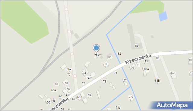 Bochnia, Krzeczowska, 78a, mapa Bochni