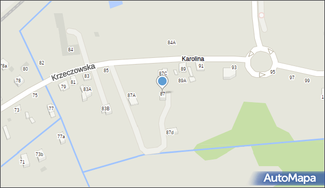 Bochnia, Krzeczowska, 87, mapa Bochni