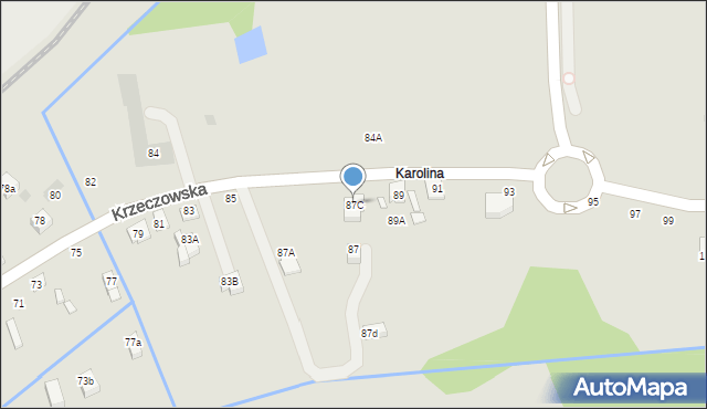 Bochnia, Krzeczowska, 87C, mapa Bochni