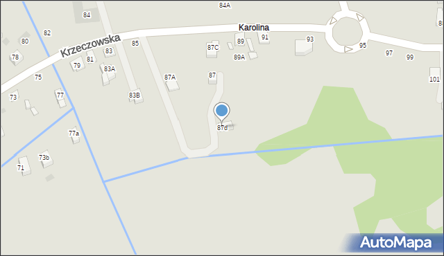 Bochnia, Krzeczowska, 87d, mapa Bochni